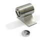 MAGNETIC DOOR RETAINER FLOOR BARREL / NICKEL - MATT NICKEL 